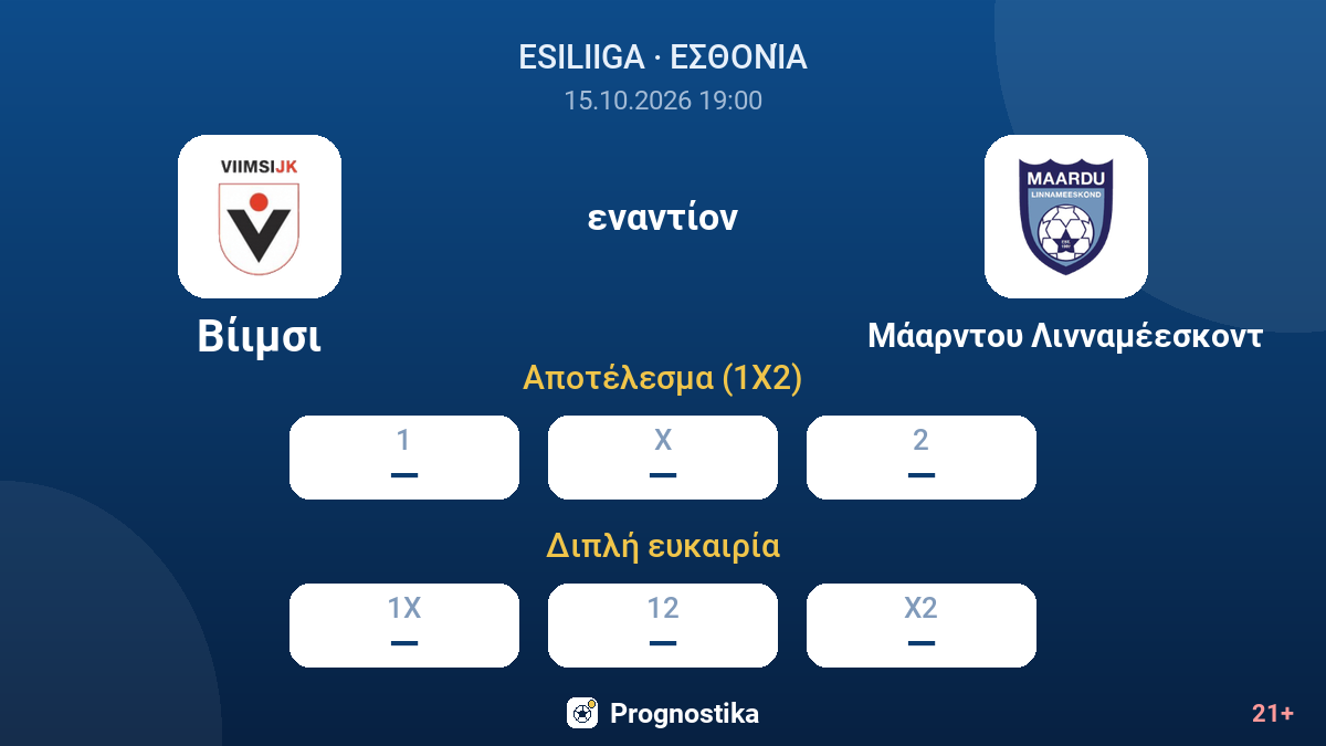 Βίιμσι - Μάαρντου Λινναμέεσκοντ — αποδόσεις