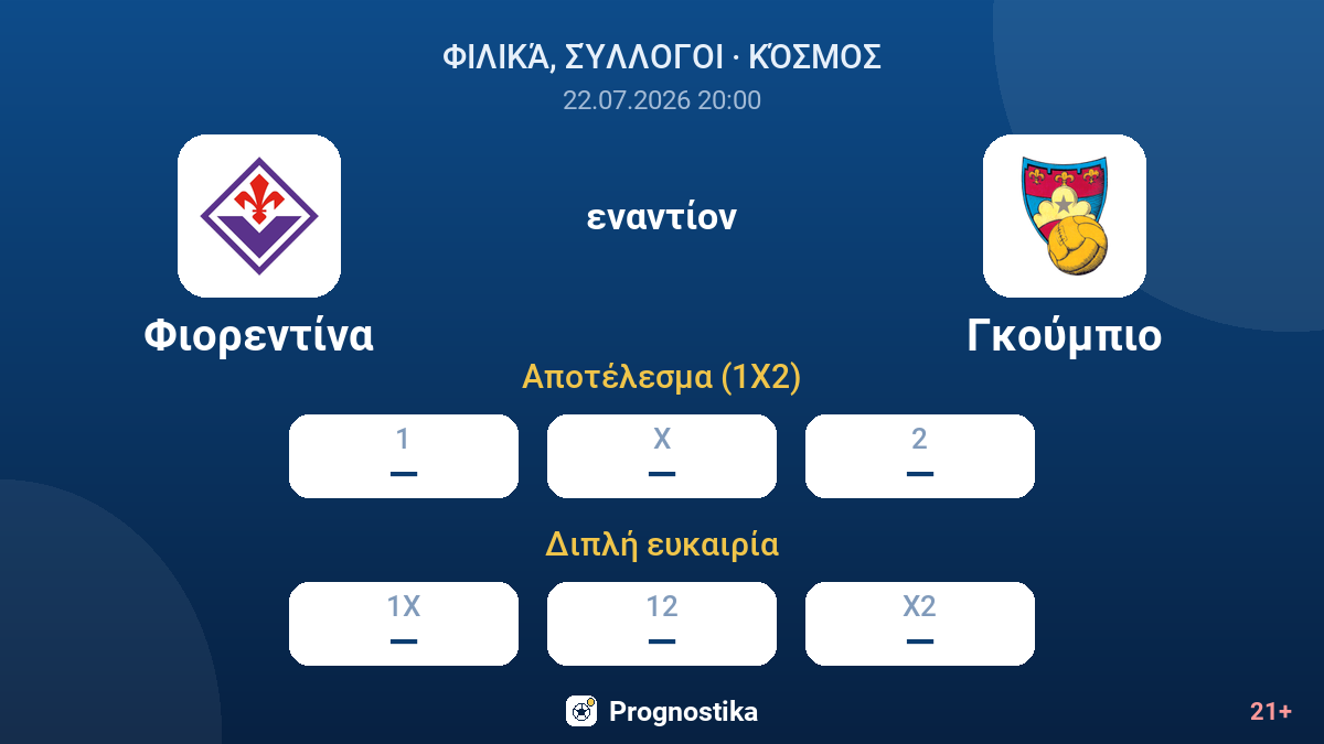 Φιορεντίνα - Γκούμπιο — αποδόσεις